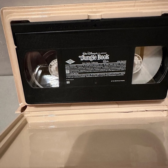 The Jungle Book (VHS, 1992) Disney Classic Animated Movie Pre Owned - Picture 3 of 3